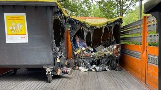 253 Mülltonnenbrände in Wiesbaden belasten Entsorger und Sicherheitskräfte 253 Mülltonnenbrände in Wiesbaden belasten Entsorger und Sicherheitskräfte
