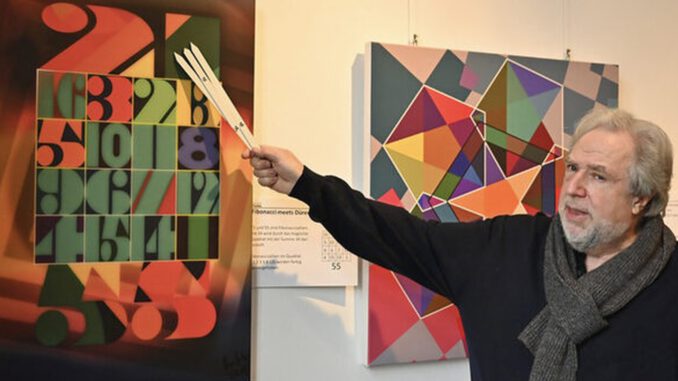 Geometrie und Farbe: Jürgen Felger zeigt mathematische Kompositionen im Wiesbadener Rathaus Geometrie und Farbe: Jürgen Felger zeigt mathematische Kompositionen im Wiesbadener Rathaus