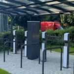 Überdachte Fahrradstation am Elsässer Platz erweitert Angebot des Parkhauses