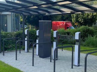 Überdachte Fahrradstation am Elsässer Platz erweitert Angebot des Parkhauses